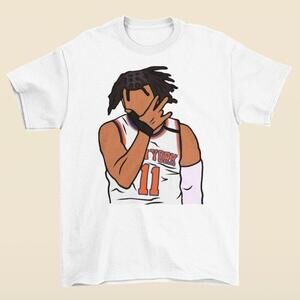 Jalen Brunson Ny Knicks Basketball 3 Point Celebration Sports Fan T Shirt 81